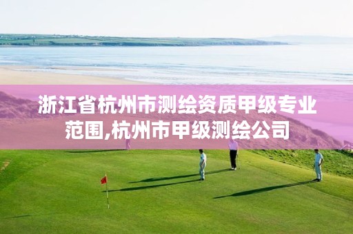浙江省杭州市测绘资质甲级专业范围,杭州市甲级测绘公司
