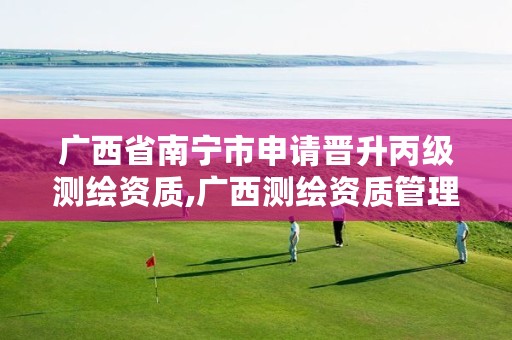 广西省南宁市申请晋升丙级测绘资质,广西测绘资质管理系统
