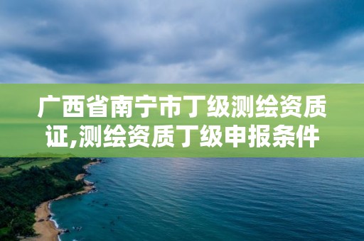 广西省南宁市丁级测绘资质证,测绘资质丁级申报条件