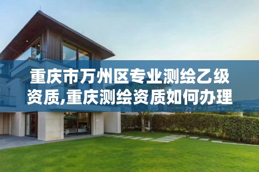 重庆市万州区专业测绘乙级资质,重庆测绘资质如何办理