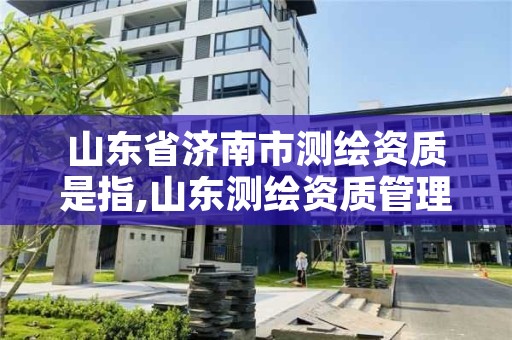 山东省济南市测绘资质是指,山东测绘资质管理平台