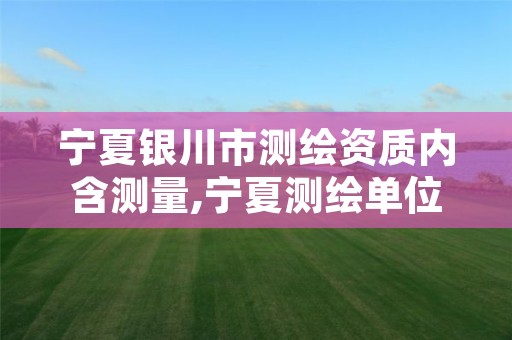 宁夏银川市测绘资质内含测量,宁夏测绘单位名录