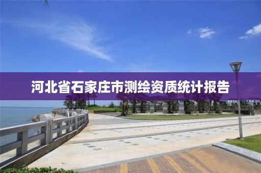 河北省石家庄市测绘资质统计报告