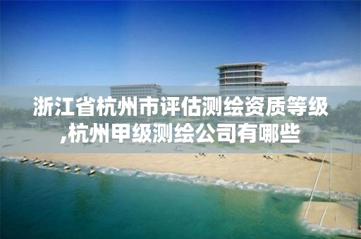 浙江省杭州市评估测绘资质等级,杭州甲级测绘公司有哪些