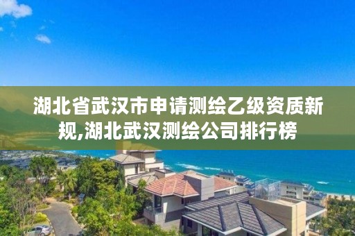 湖北省武汉市申请测绘乙级资质新规,湖北武汉测绘公司排行榜