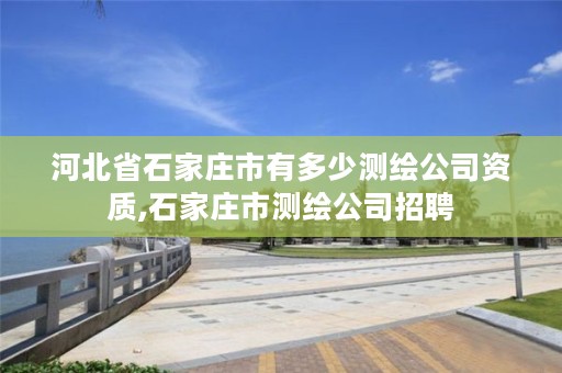 河北省石家庄市有多少测绘公司资质,石家庄市测绘公司招聘