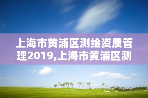 上海市黄浦区测绘资质管理2019,上海市黄浦区测绘中心