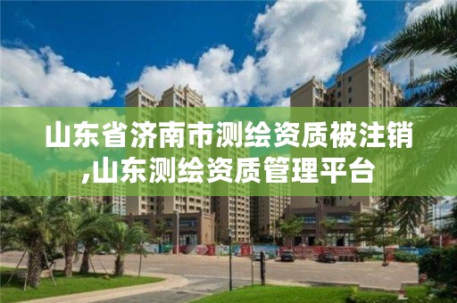 山东省济南市测绘资质被注销,山东测绘资质管理平台