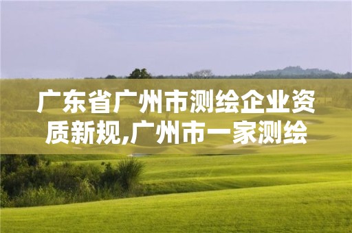 广东省广州市测绘企业资质新规,广州市一家测绘资质单位