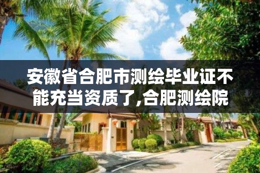 安徽省合肥市测绘毕业证不能充当资质了,合肥测绘院是什么单位