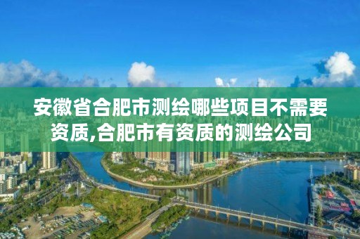 安徽省合肥市测绘哪些项目不需要资质,合肥市有资质的测绘公司