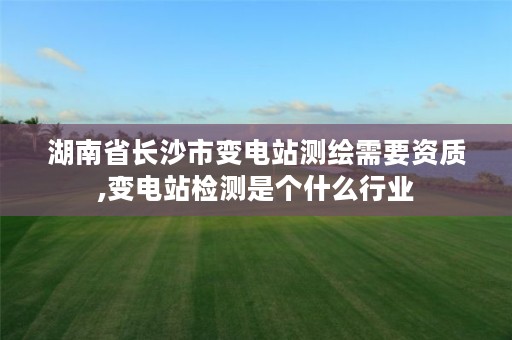 湖南省长沙市变电站测绘需要资质,变电站检测是个什么行业
