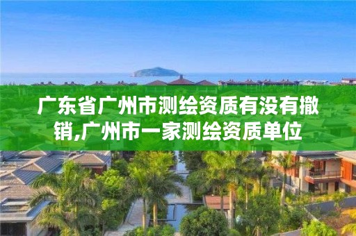 广东省广州市测绘资质有没有撤销,广州市一家测绘资质单位