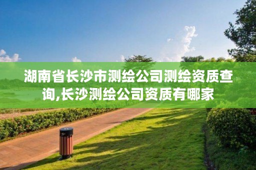 湖南省长沙市测绘公司测绘资质查询,长沙测绘公司资质有哪家