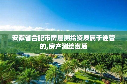 安徽省合肥市房屋测绘资质属于谁管的,房产测绘资质