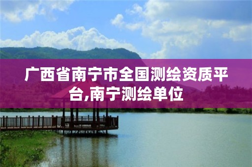 广西省南宁市全国测绘资质平台,南宁测绘单位