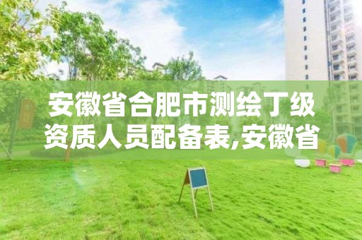 安徽省合肥市测绘丁级资质人员配备表,安徽省甲级测绘资质单位