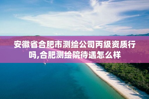 安徽省合肥市测绘公司丙级资质行吗,合肥测绘院待遇怎么样