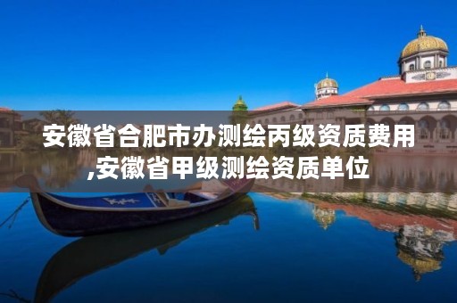 安徽省合肥市办测绘丙级资质费用,安徽省甲级测绘资质单位