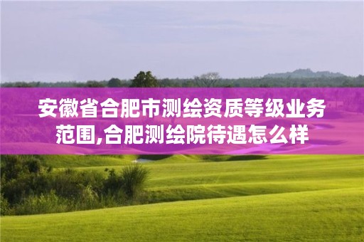 安徽省合肥市测绘资质等级业务范围,合肥测绘院待遇怎么样