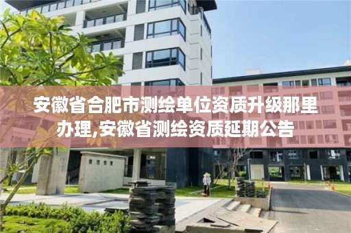 安徽省合肥市测绘单位资质升级那里办理,安徽省测绘资质延期公告