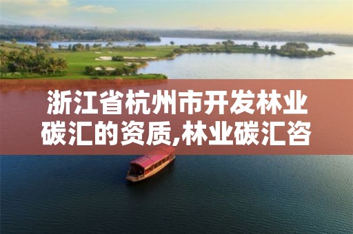 浙江省杭州市开发林业碳汇的资质,林业碳汇咨询公司