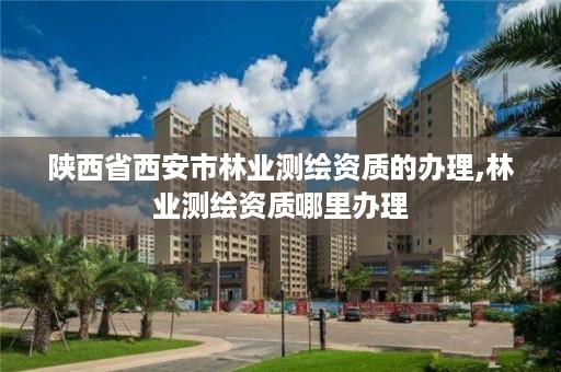 陕西省西安市林业测绘资质的办理,林业测绘资质哪里办理