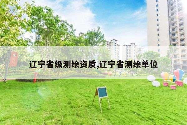 辽宁省级测绘资质,辽宁省测绘单位