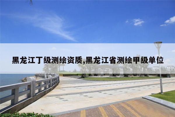 黑龙江丁级测绘资质,黑龙江省测绘甲级单位
