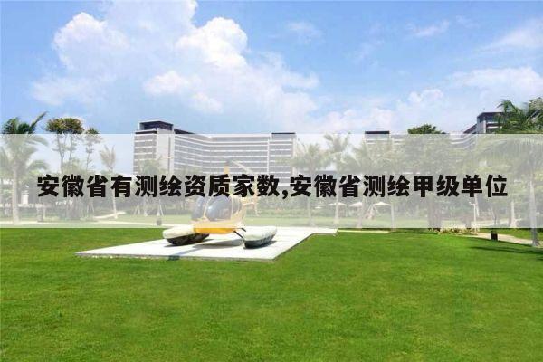安徽省有测绘资质家数,安徽省测绘甲级单位