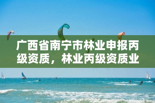 广西省南宁市林业申报丙级资质，林业丙级资质业务范围
