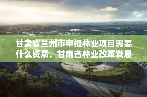 甘肃省兰州市申报林业项目需要什么资质,甘肃省林业改革发展资金管理办法实施细则