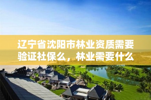 辽宁省沈阳市林业资质需要验证社保么，林业需要什么证