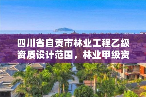 四川省自贡市林业工程乙级资质设计范围，林业甲级资质
