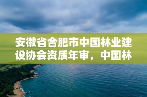 安徽省合肥市中国林业建设协会资质年审，中国林业工程建设协会收费指导意见