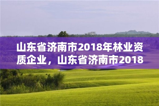 山东省济南市2018年林业资质企业,山东省济南市2018年林业资质企业有多少