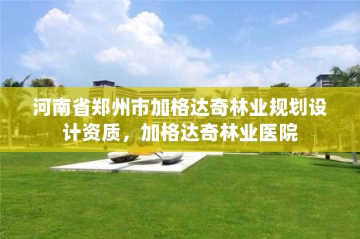 河南省郑州市加格达奇林业规划设计资质，加格达奇林业医院