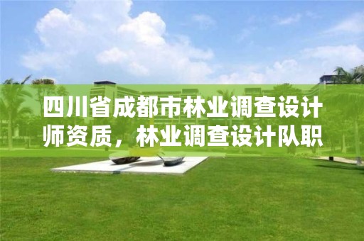四川省成都市林业调查设计师资质,林业调查设计队职责