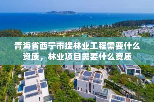 青海省西宁市接林业工程需要什么资质，林业项目需要什么资质