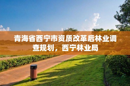 青海省西宁市资质改革后林业调查规划，西宁林业局