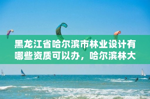黑龙江省哈尔滨市林业设计有哪些资质可以办,哈尔滨林大设计院是国企么