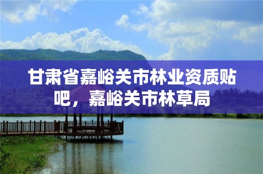 甘肃省嘉峪关市林业资质贴吧,嘉峪关市林草局