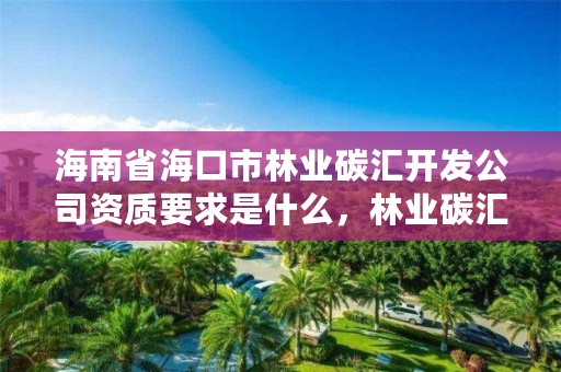 海南省海口市林业碳汇开发公司资质要求是什么,林业碳汇咨询公司