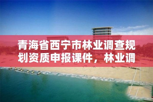 青海省西宁市林业调查规划资质申报课件，林业调查规划设计单位资格认证管理办法