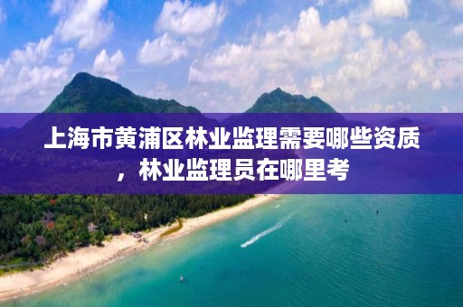 上海市黄浦区林业监理需要哪些资质，林业监理员在哪里考