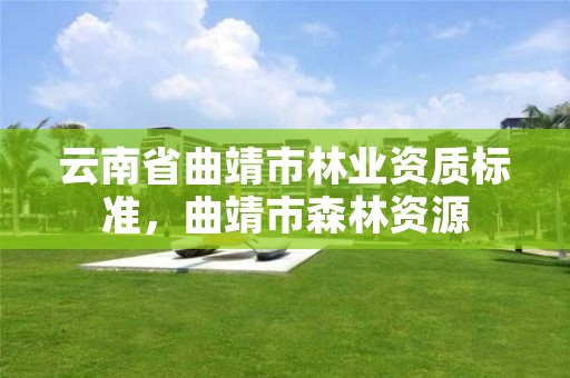 云南省曲靖市林业资质标准,曲靖市森林资源
