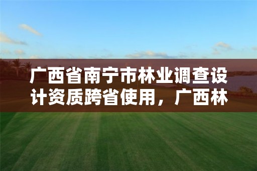 广西省南宁市林业调查设计资质跨省使用，广西林业调查规划设计资质名录