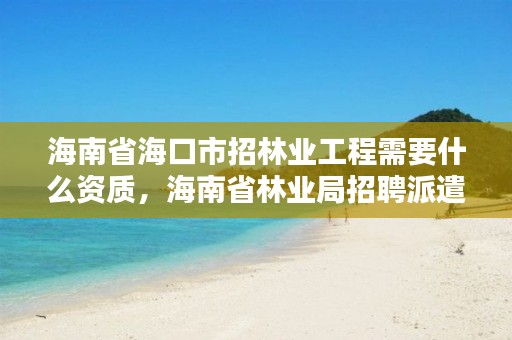 海南省海口市招林业工程需要什么资质,海南省林业局招聘派遣文员