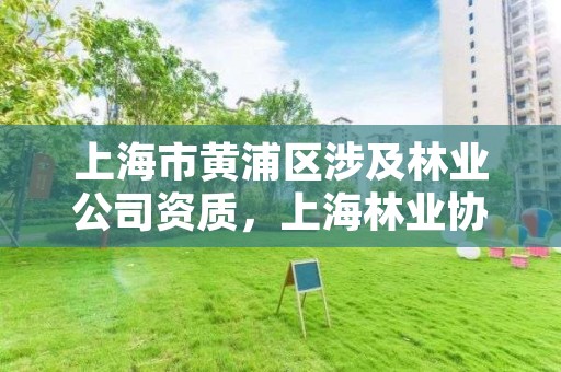 上海市黄浦区涉及林业公司资质，上海林业协会