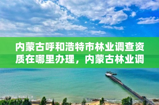 内蒙古呼和浩特市林业调查资质在哪里办理,内蒙古林业调查设计